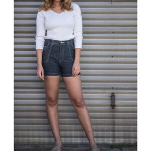 Tommy Hilfiger Sweater Womens S/P lONG Sleeve Stripe Ivory Cream v Neck